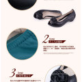 Échantillon de sandales transparentes pour femmes plates à la mode